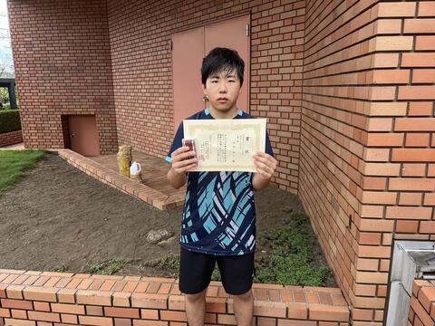 多摩市中学生シングルス大会　3位