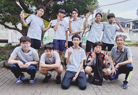 中体連日南地区夏季大会入賞(中学バド男子団体)